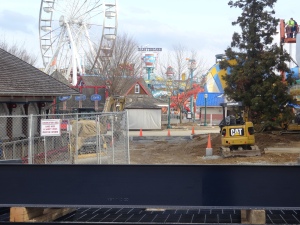 Looks like this will be a maintenance access road to replaced the one that was near the Midway Tent.
